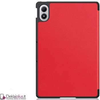 Dirbtinės odos atverčiamas dėklas - raudonas (Xiaomi Redmi Pad 2 Pro) Dirbtinės odos atverčiamas dėklas - raudonas (Xiaomi Redmi Pad 2 Pro)